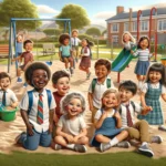 Enjoying Break Time At School